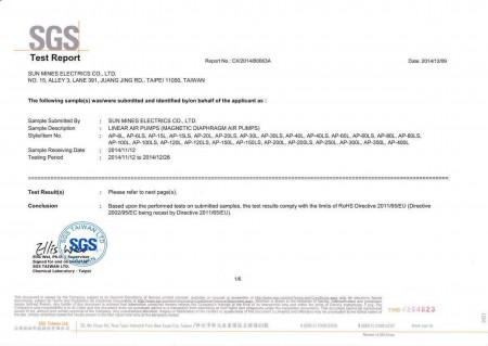 BLOWTAC-SGS_CERTIFICATE-RoHS-LINEAR_AIR_PUMPS-AP_SERIES
